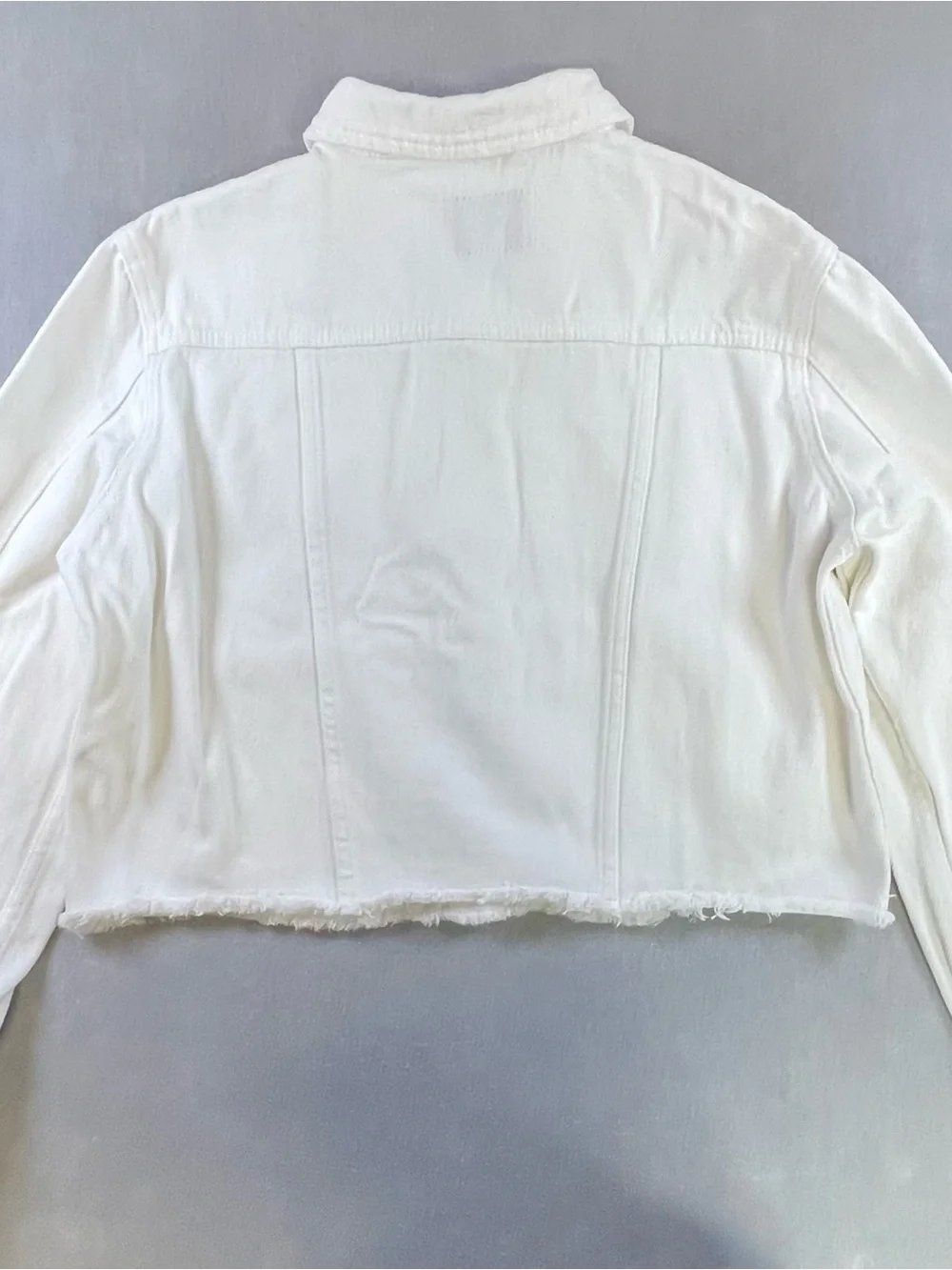 Velvet Heart White Denim Jacket - Picture 3 of 10